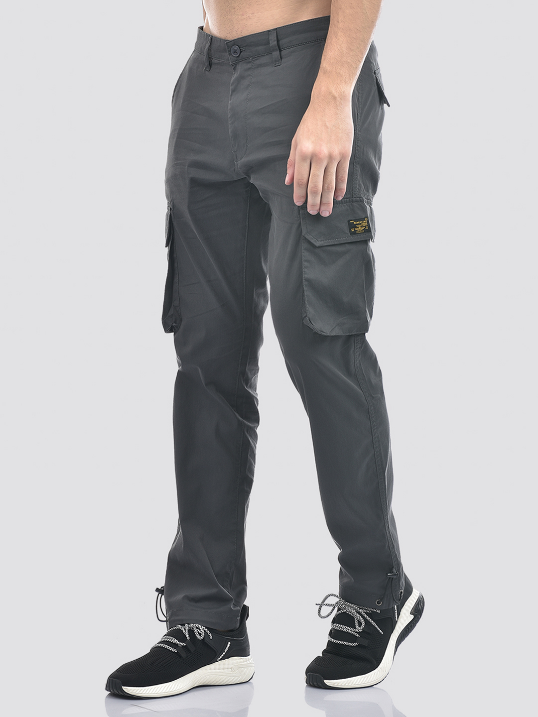 Numero Uno Men Grey Cargo Pants